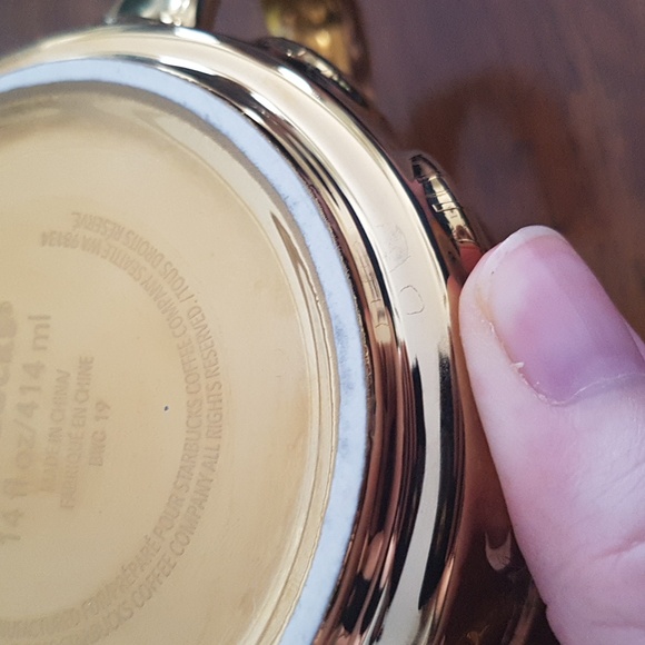 Starbucks 2019 Gold Mermaid Scale Holiday Mug 14 oz/414 ml - Picture 15 of 16